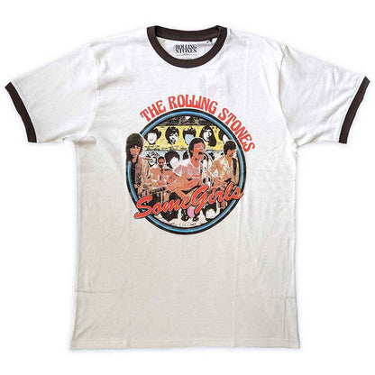 ROLLING STONES ローリングストーンズ (来日 35周年 記念 ) - Some Girls Circle / 半袖ラグラン / リンガー / Tシャツ / メンズ 【公式 / オフィシャル】