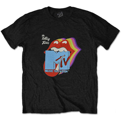 ROLLING STONES ローリングストーンズ (来日 35周年 記念 ) - MTV Rolling Stones Rainbow Shadow Tongue / Tシャツ / メンズ 【公式 / オフィシャル】