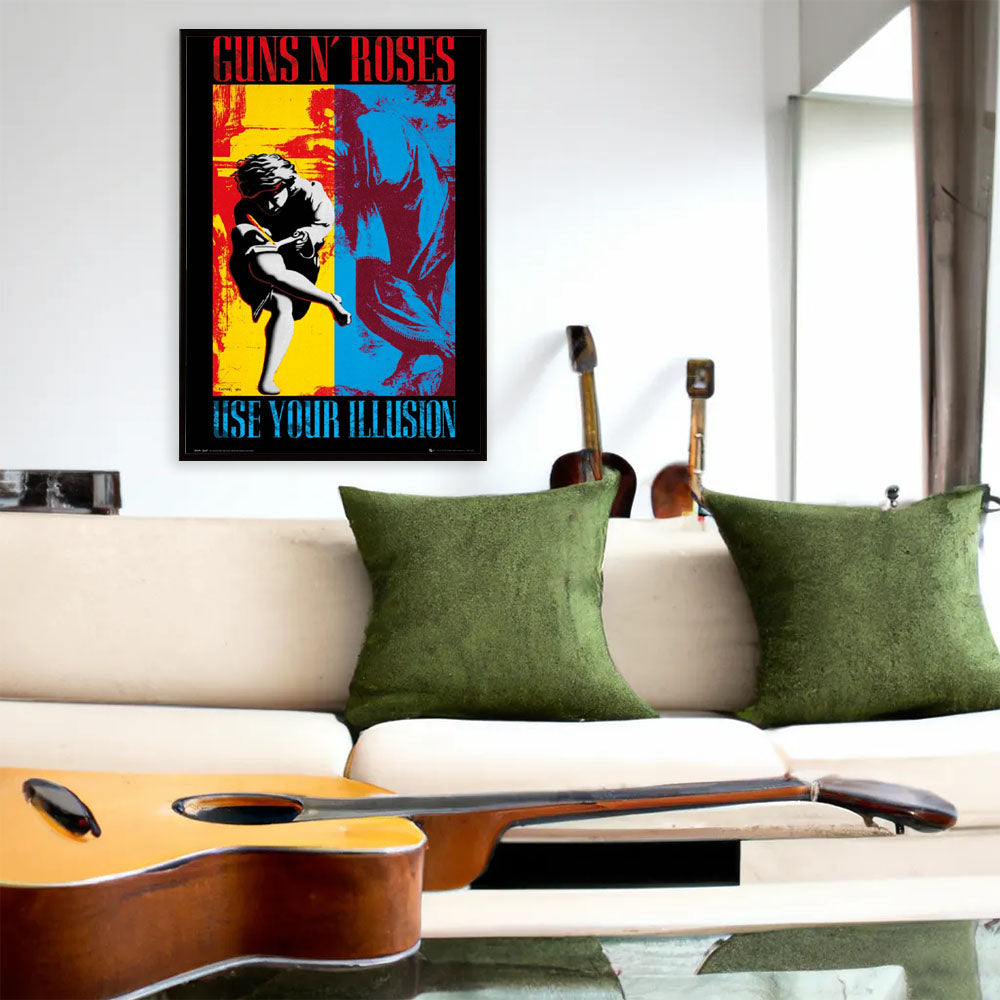GUNS N ROSES ガンズアンドローゼズ (5月 来日 記念 ) - ILLUSION (61×91.5) / ポスター 【公式 / オフィシャル】