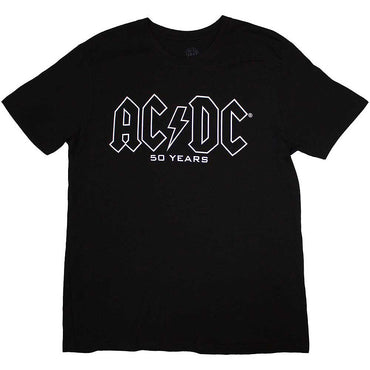 AC/DC エーシーディーシー (Back in Black 45周年 ) - Logo History / バックプリントあり / Tシャツ / メンズ