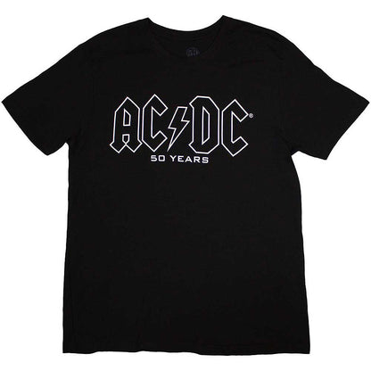 AC/DC エーシーディーシー (Back in Black 45周年 ) - Logo History / バックプリントあり / Tシャツ / メンズ