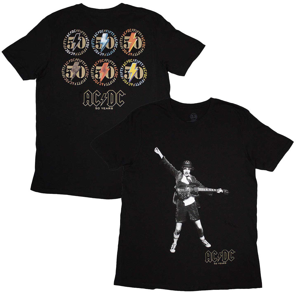 AC/DC エーシーディーシー (Back in Black 45周年 ) - Emblems / バックプリントあり / Tシャツ / メンズ 【公式 / オフィシャル】