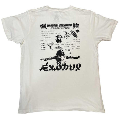 BOB MARLEY ボブマーリー (生誕 80年 ) - Exodus Tracklist / オーガニックコットン / バックプリントあり / Tシャツ / メンズ
