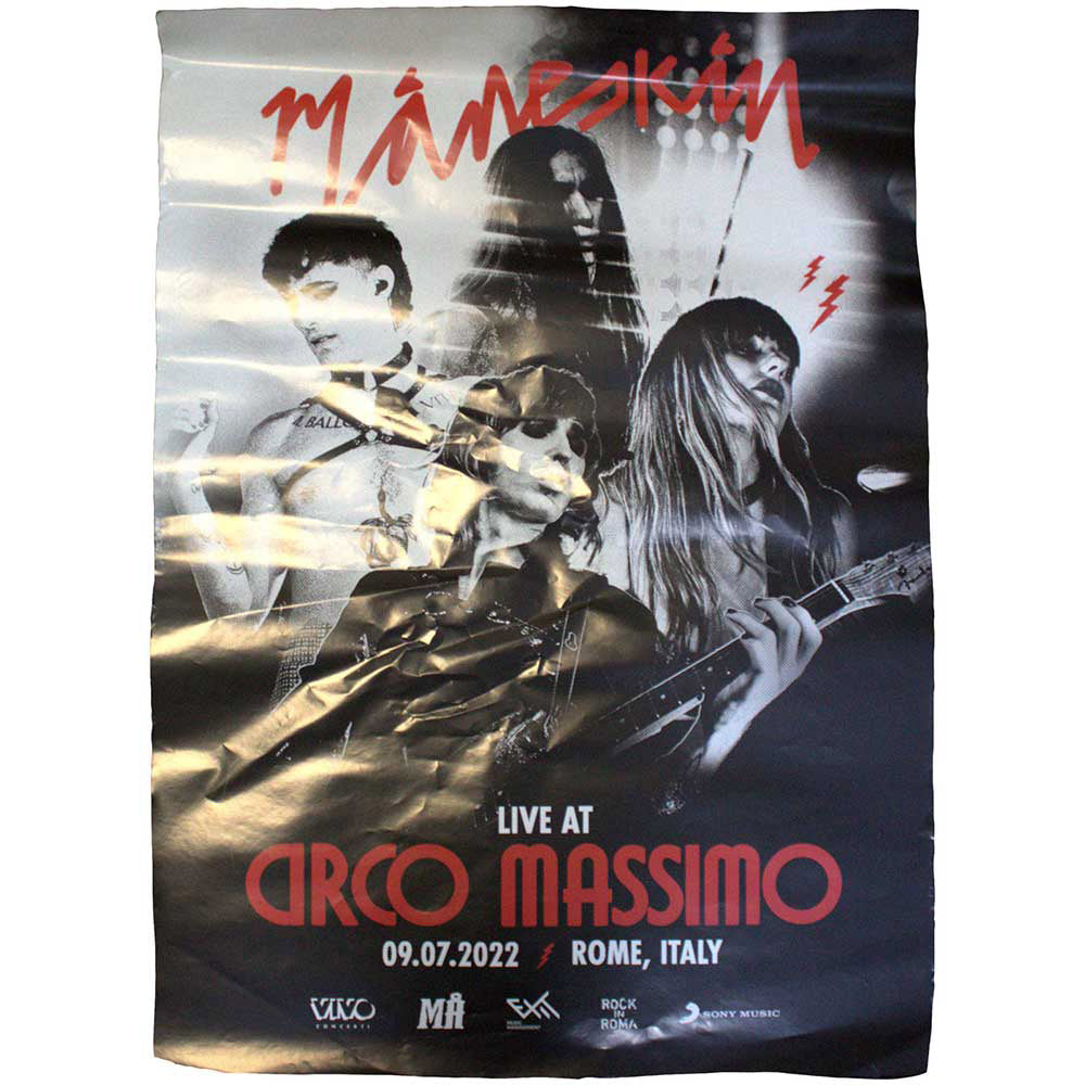 MANESKIN マネスキン (ダミアーノ・デイヴィッド 10月 来日 ) - Live At Circo Massimo 2022 / LIVE会場限定 / ポスター 【公式 / オフィシャル】
