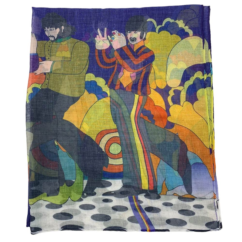 THE BEATLES ビートルズ (結成 65周年 ) - Yellow Submarine Dancing Scarf / Disaster(U.K.ブランド) / スカーフ・マフラー 【公式 / オフィシャル】