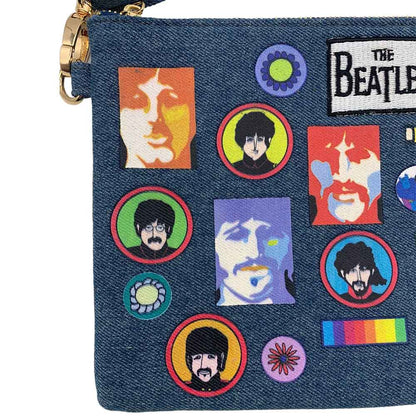 THE BEATLES ビートルズ (結成 65周年 ) - Denim Cross Body Bag / Disaster(U.K.ブランド) / ショルダーバッグ 【公式 / オフィシャル】