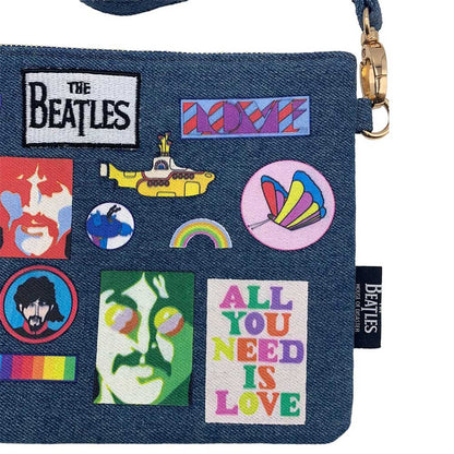THE BEATLES ビートルズ (結成 65周年 ) - Denim Cross Body Bag / Disaster(U.K.ブランド) / ショルダーバッグ 【公式 / オフィシャル】