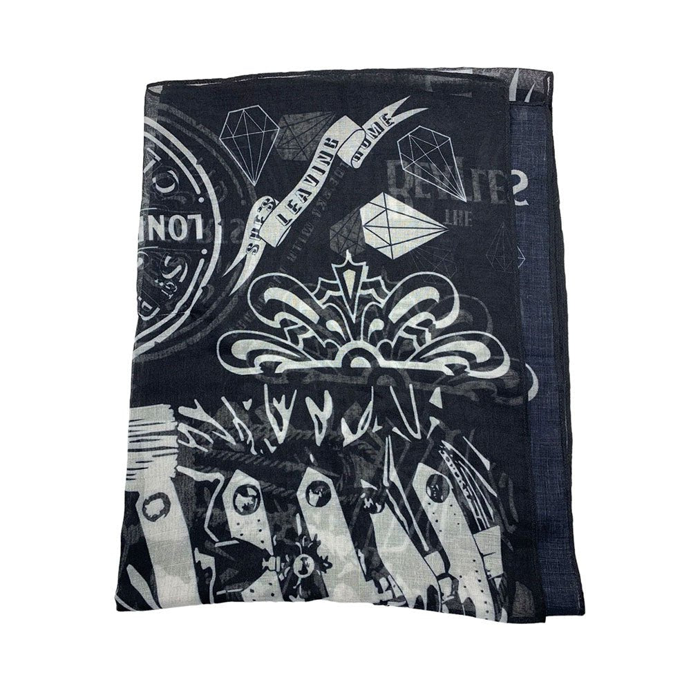 THE BEATLES ビートルズ (結成 65周年 ) - Sgt. Pepper Black & White Scarf / Disaster(U.K.ブランド) / スカーフ・マフラー - PGS