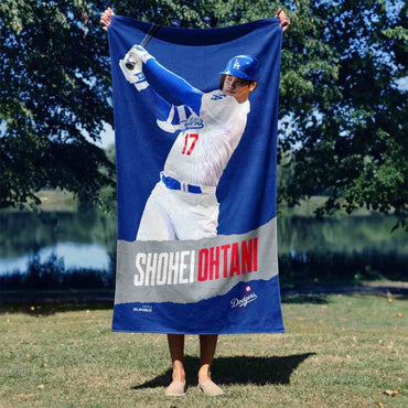SHOHEI OHTANI 大谷翔平 - Los Angeles Dodgers MLBPA Players Beach Towel / タオル 【公式 / オフィシャル】