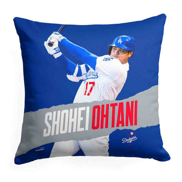 SHOHEI OHTANI 大谷翔平 - Los Angeles Dodgers MLBPA Player Double-Sided Decorative Pillow / 寝具 【公式 / オフィシャル】