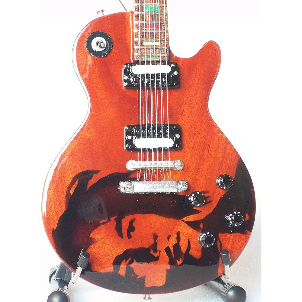 BOB MARLEY - (生誕 80年 ) - Signature One Love Miniature Guitar Replica Collectible