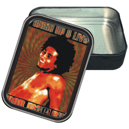 BOB MARLEY ボブマーリー (生誕 80年 ) - Wake Up & Live Tin Large Stash Tin / スタッシュ缶 / グッズ