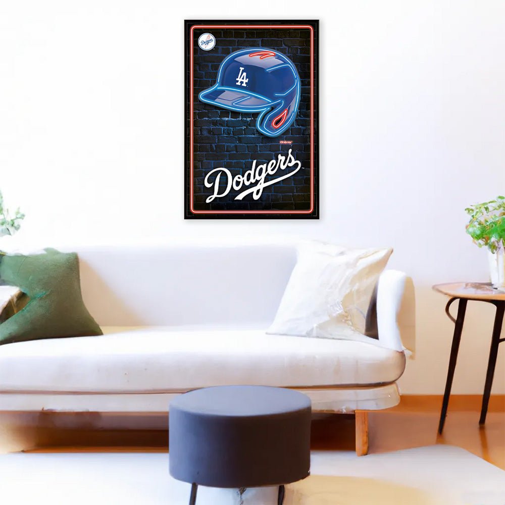 LOS ANGELES DODGERS（MLB） ロサンゼルスドジャース - Neon Helmet 23 / ポスター - PGS