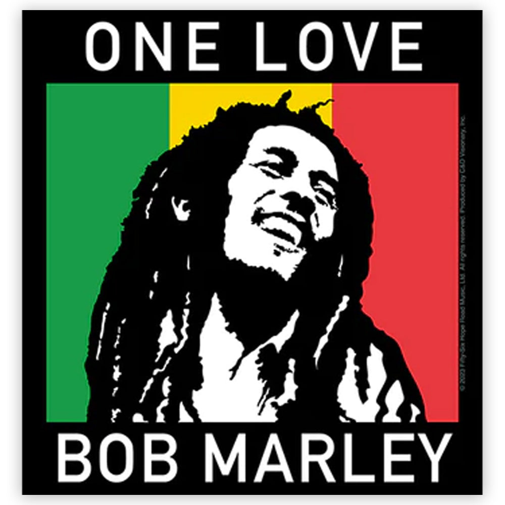 BOB MARLEY ボブマーリー (生誕 80年 ) - One Love / ステッカー 【公式 / オフィシャル】