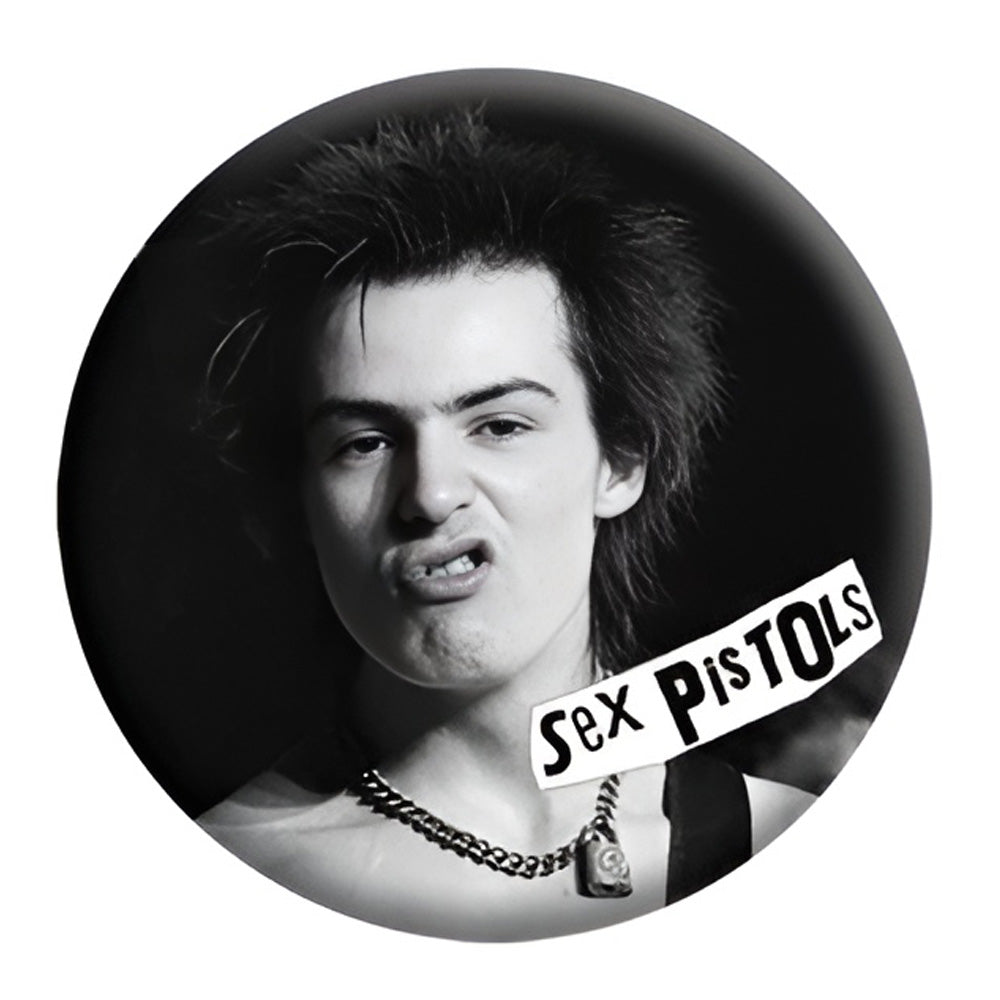 SEX PISTOLS セックスピストルズ - Sid Vicious / バッジ 【公式 / オフィシャル】