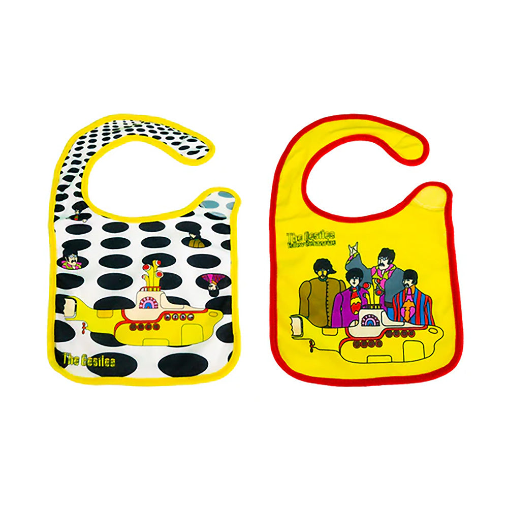THE BEATLES ビートルズ (結成 65周年 ) - BIBS 2 PACK / スタイ 2枚セット / ファッション雑貨 【公式 / オフィシャル】