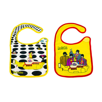 THE BEATLES ビートルズ (結成 65周年 ) - BIBS 2 PACK / スタイ 2枚セット / ファッション雑貨 【公式 / オフィシャル】