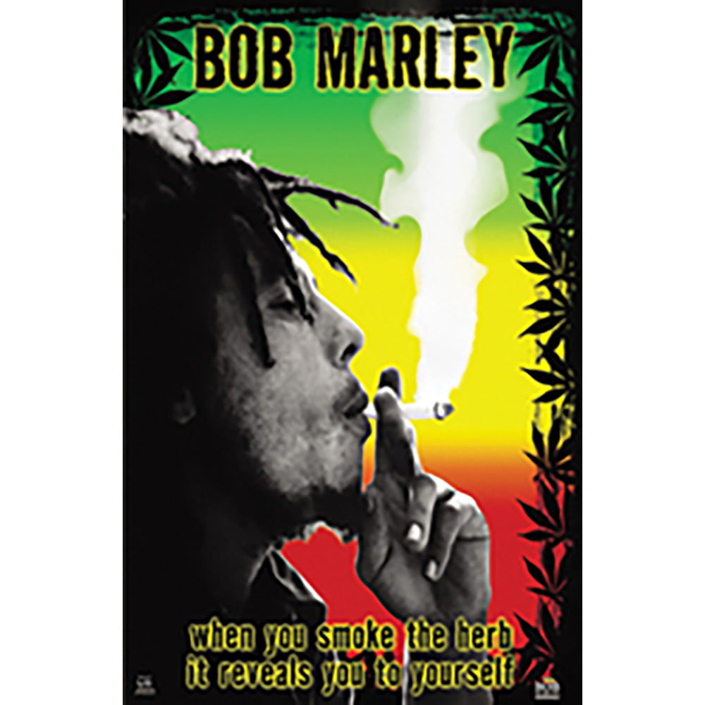 BOB MARLEY ボブマーリー (生誕 80年 ) - Smoke the Herb / ポスター 【公式 / オフィシャル】