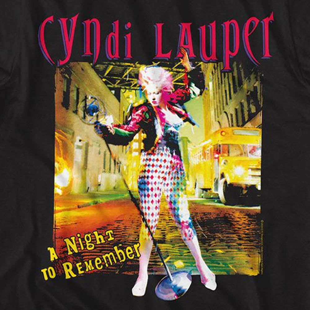 CYNDI LAUPER シンディローパー (4月 来日 記念 ) - A NIGHT TO REMEMBER / Tシャツ / メンズ 【公式 / オフィシャル】