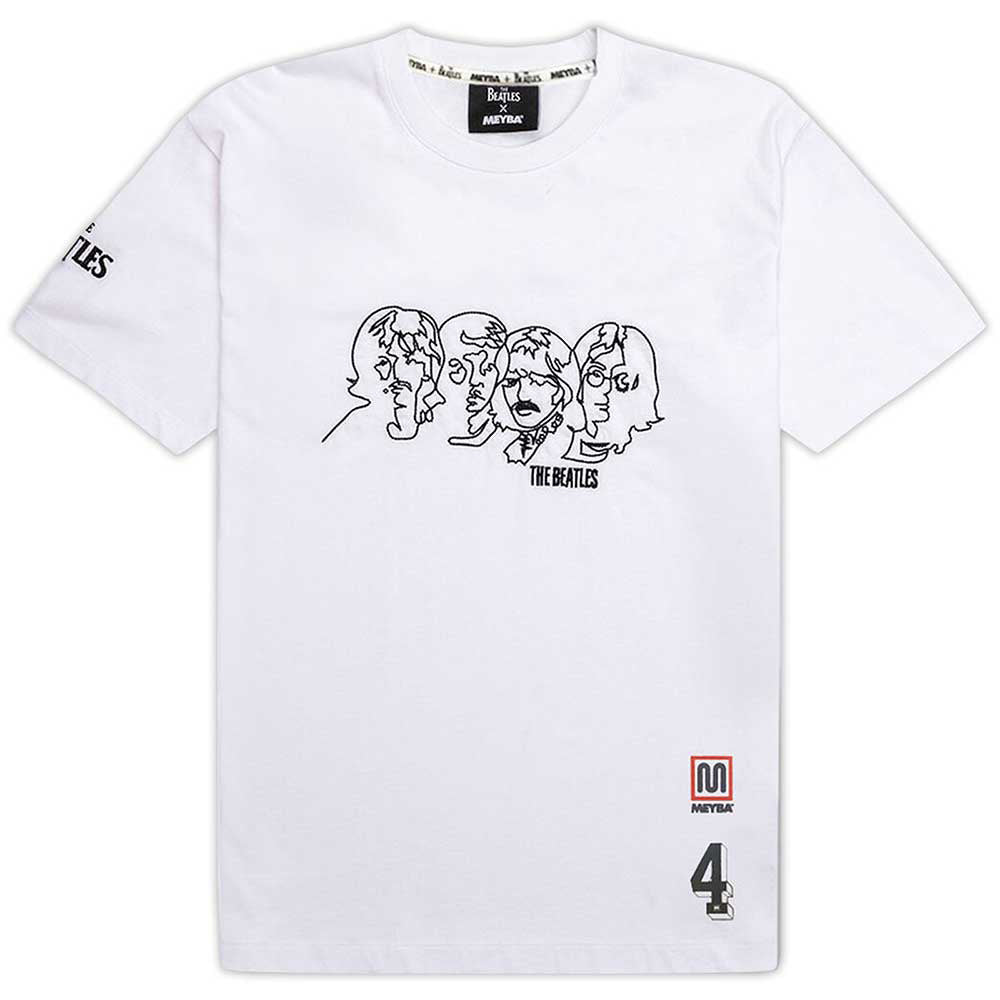 THE BEATLES ビートルズ (7月 映画 『ザ・ビートルズの軌跡』 公開 ) - Embroidered / バックプリントあり / Meyba（ブランド） / Tシャツ / メンズ 【公式 / オフィシャル】