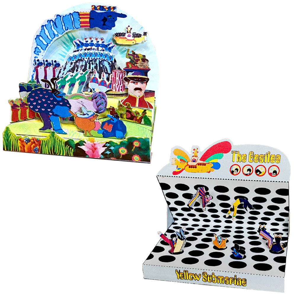 THE BEATLES (65th Anniversary) - Yellow Submarine Postcard Diorama Set / 5 designs / Postcards and Letters
