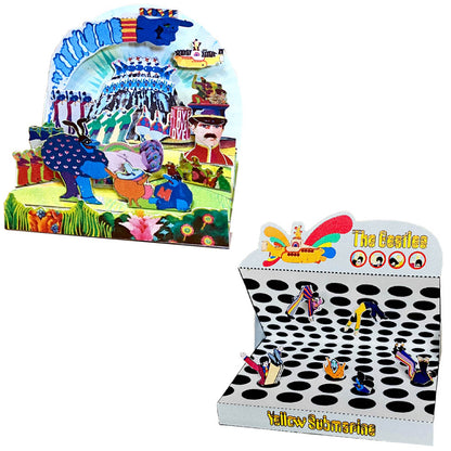 THE BEATLES (65th Anniversary) - Yellow Submarine Postcard Diorama Set / 5 designs / Postcards and Letters