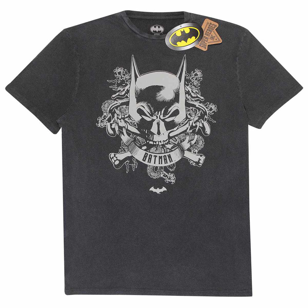 BATMAN バットマン - Skull Crest / ACID WASH / Tシャツ / メンズ - PGS
