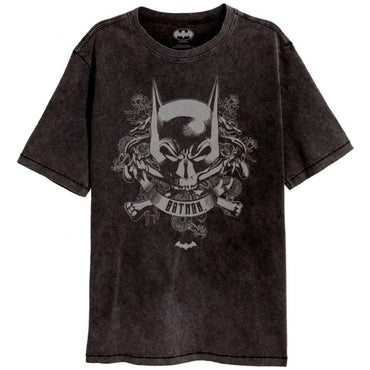 BATMAN バットマン - Skull Crest / ACID WASH / Tシャツ / メンズ 【公式 / オフィシャル】