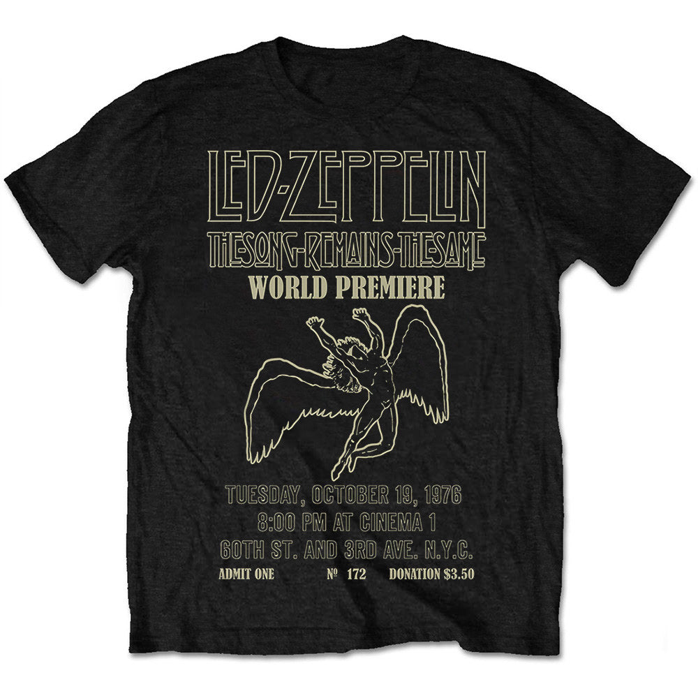 LED ZEPPELIN レッドツェッペリン (公式 映画公開 記念 ) - TSRTS World Premier / Tシャツ / メンズ 【公式 / オフィシャル】