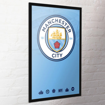 MANCHESTER CITY FC マンチェスターシティFC - Club Crest / ポスター