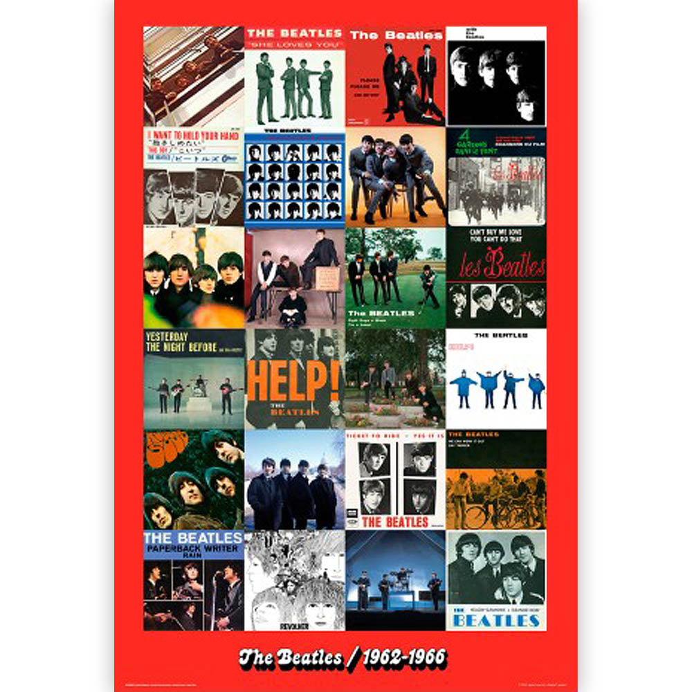 THE BEATLES ビートルズ (結成 65周年 ) - 赤盤 1962-1966 / ポスター 【公式 / オフィシャル】