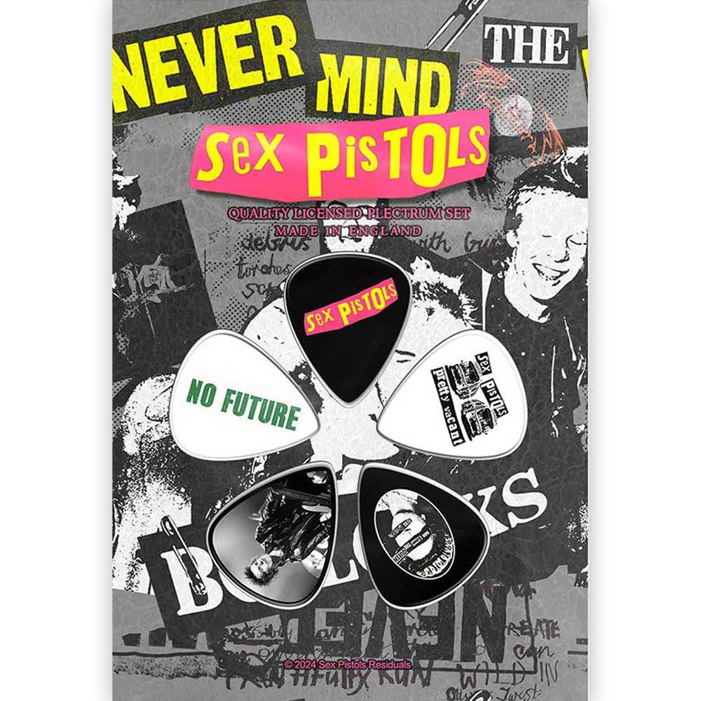SEX PISTOLS セックスピストルズ (デビュー 50周年 ) - Never Mind The Bollocks / 5個セット / ギターピック - PGS