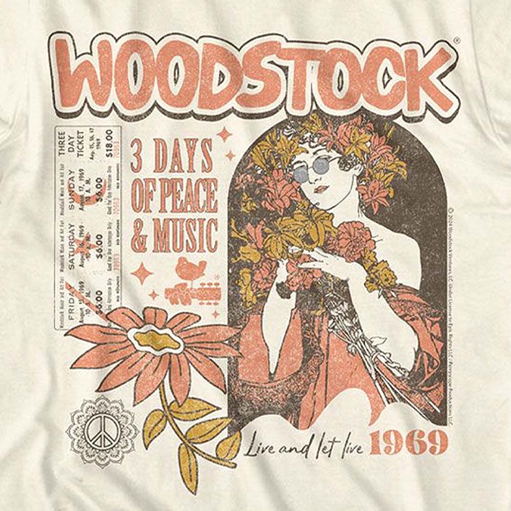 
                  
                    WOODSTOCK ウッドストック (映画公開 55周年 ) - HIPPIE FLOWER GIRL / Tシャツ / メンズ 【公式 / オフィシャル】
                  
                