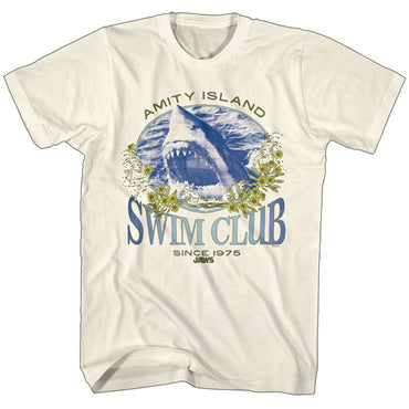 JAWS ジョーズ (公開 50周年 ) - SWIM CLUB SINCE 1975 / Tシャツ / メンズ