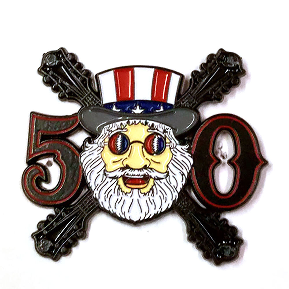GRATEFUL DEAD グレイトフルデッド Jerry 50th バッジ 公式 オフィシャル