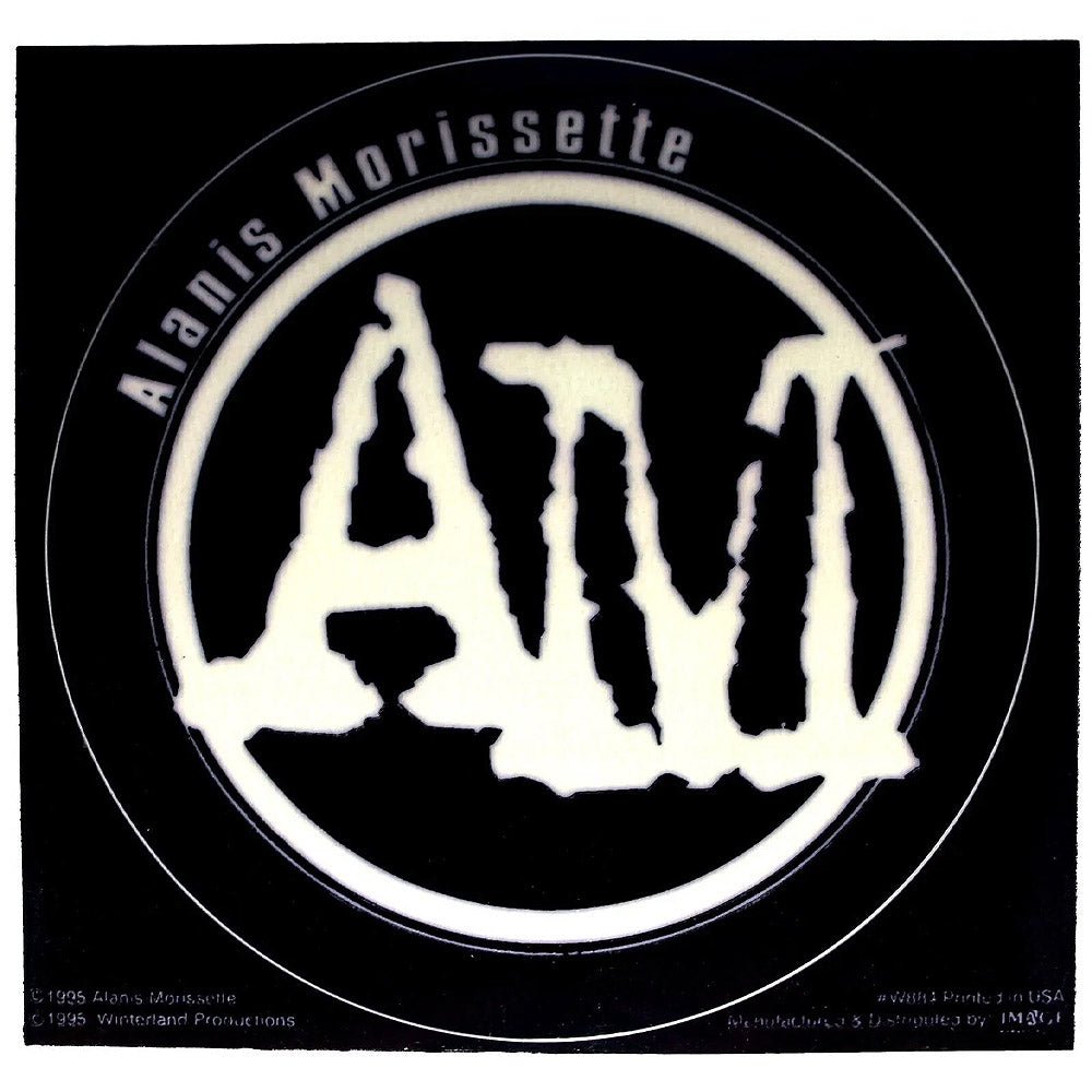 ALANIS MORISSETTE アラニスモリセット - AM Initials Logo / ステッカー - PGS