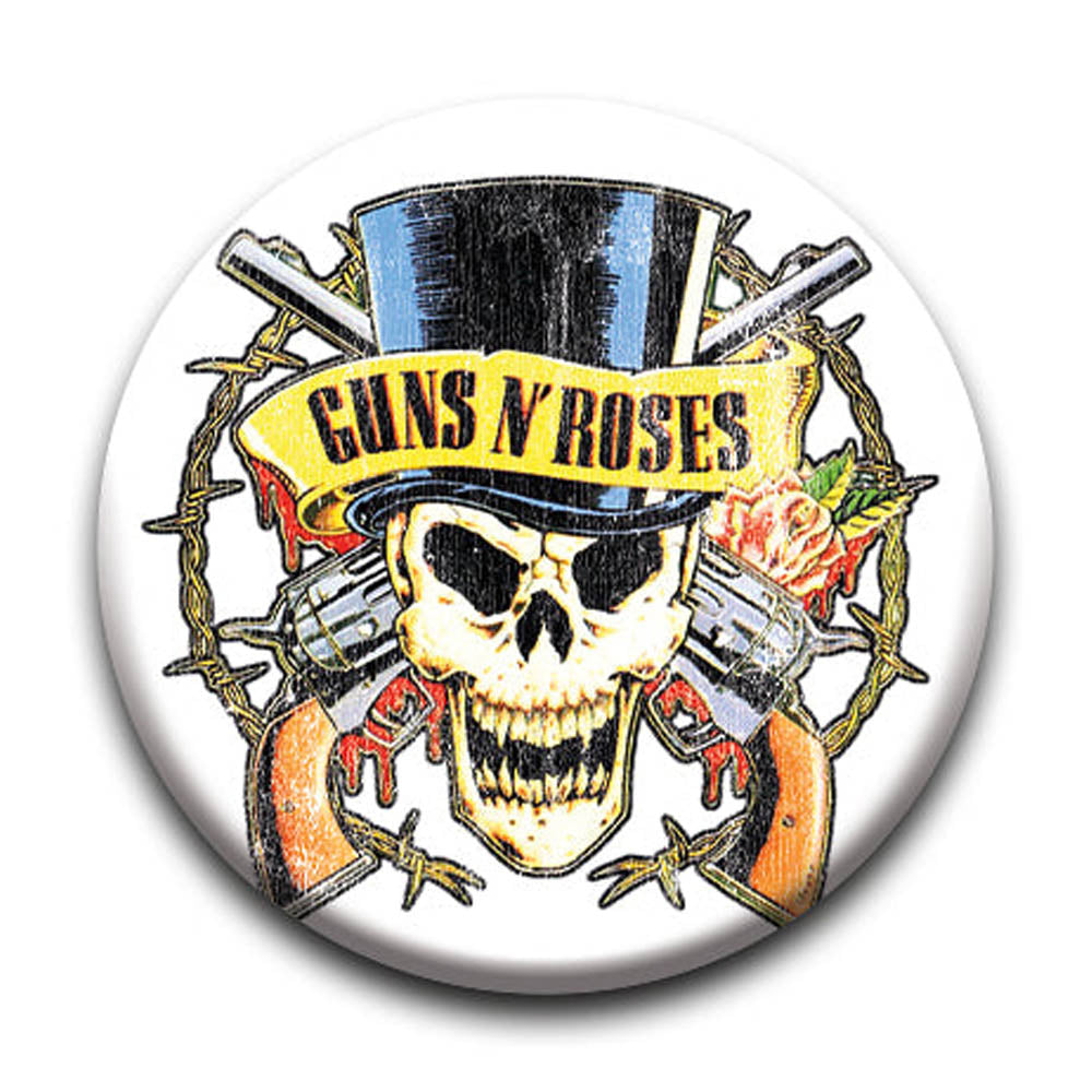 GUNS N ROSES ガンズアンドローゼズ (5月 来日 記念 ) - Double Barrel / バッジ 【公式 / オフィシャル】