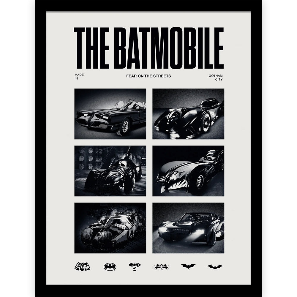 BATMAN バットマン - 1989 Batmobile / インテリア額 【公式 / オフィシャル】