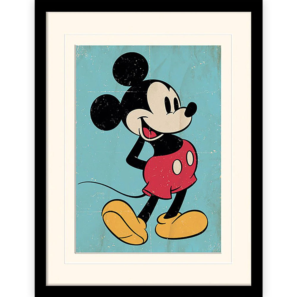MICKEY MOUSE ミッキーマウス - Retro / インテリア額 【公式 / オフィシャル】