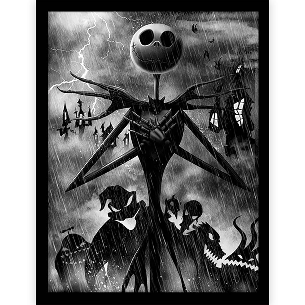 NIGHTMARE BEFORE CHRISTMAS ナイトメアー・ビフォア・クリスマス (公開 30周年 記念 ) - Jack Storm / インテリア額 【公式 / オフィシャル】