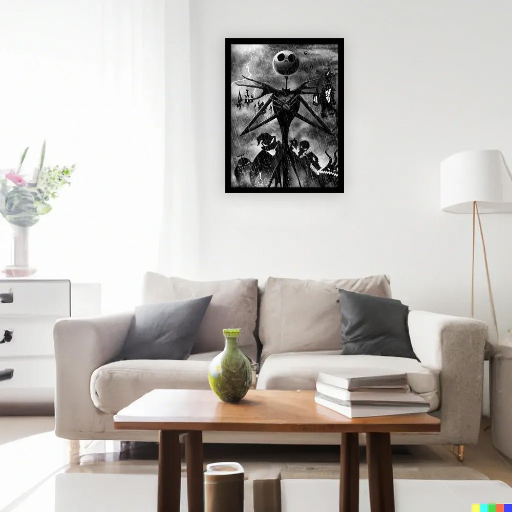 NIGHTMARE BEFORE CHRISTMAS ナイトメアー・ビフォア・クリスマス - Jack Storm / インテリア額 - PGS