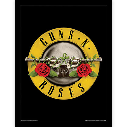 GUNS N ROSES ガンズアンドローゼズ (結成 40周年 ) - Bullet Logo / インテリア額 【公式 / オフィシャル】