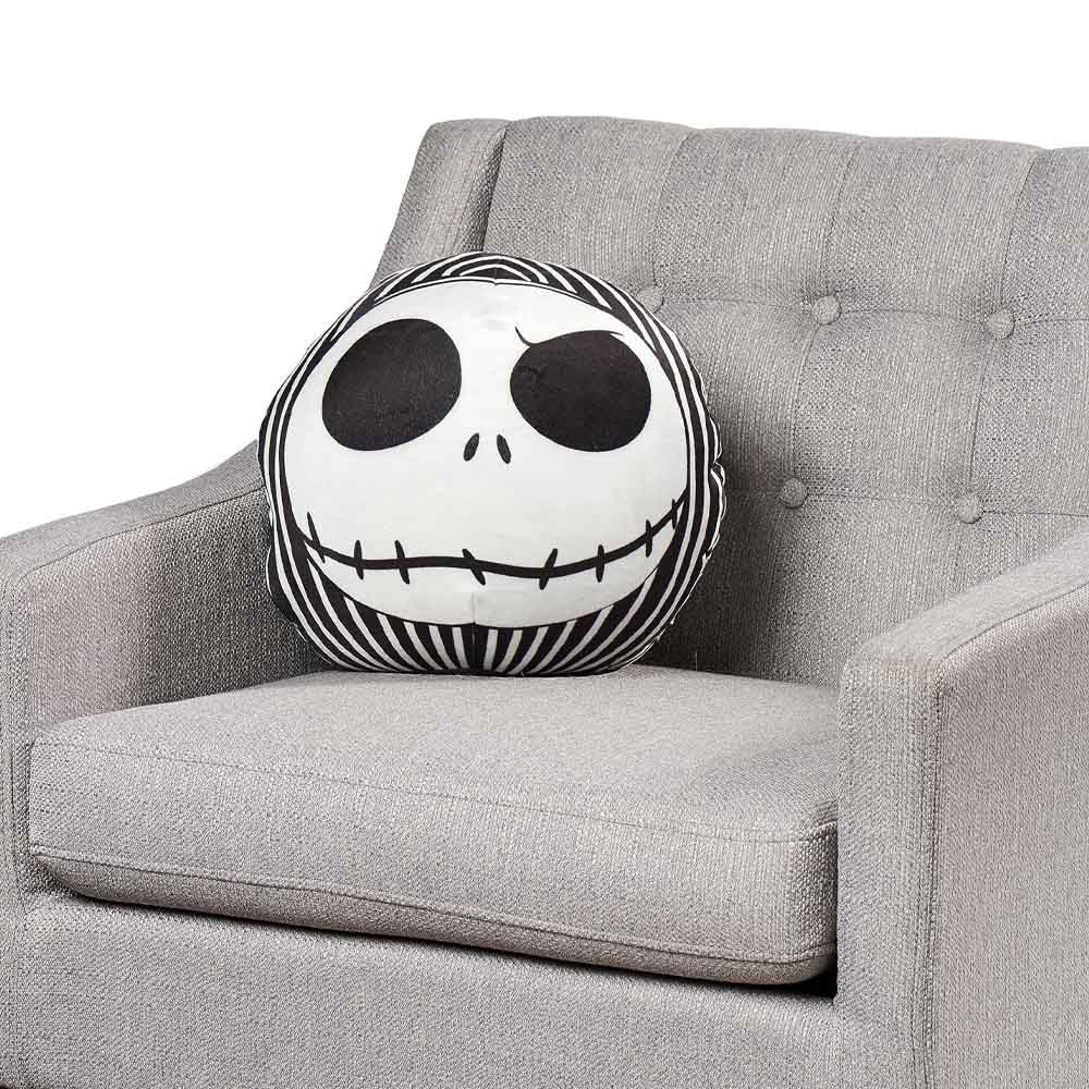 NIGHTMARE BEFORE CHRISTMAS ナイトメアー・ビフォア・クリスマス - Jack Grin Round Cloud Pillow / 寝具 - PGS