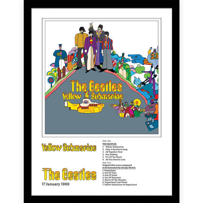 THE BEATLES ビートルズ (結成 65周年 ) - Yellow Submarine / インテリア額 【公式 / オフィシャル】