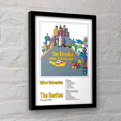 THE BEATLES ビートルズ (結成 65周年 ) - Yellow Submarine / インテリア額 【公式 / オフィシャル】
