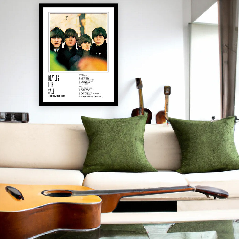 THE BEATLES ビートルズ (結成 65周年 ) - Beatles For Sale / インテリア額 【公式 / オフィシャル】