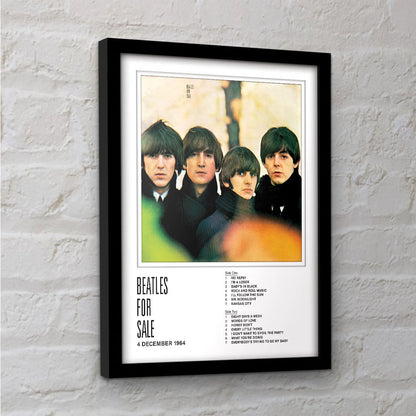 THE BEATLES ビートルズ (結成 65周年 ) - Beatles For Sale / インテリア額 【公式 / オフィシャル】