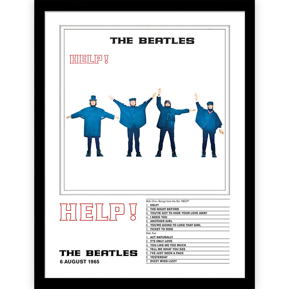 THE BEATLES ビートルズ (結成 65周年 ) - Help! / インテリア額 【公式 / オフィシャル】