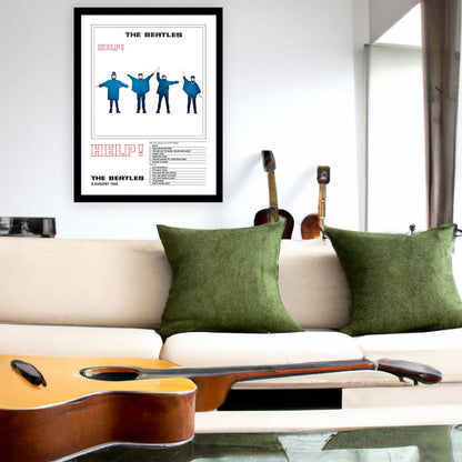 THE BEATLES ビートルズ (来日 60周年 ) - Help! / インテリア額