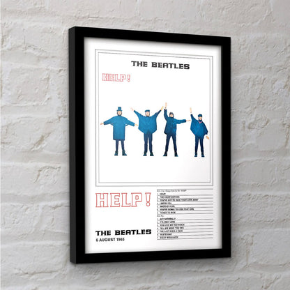 THE BEATLES ビートルズ (結成 65周年 ) - Help! / インテリア額 【公式 / オフィシャル】